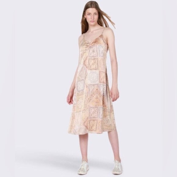 Dex Mushroom Patterned Satin Mini Dress NWT - Picture 1 of 9